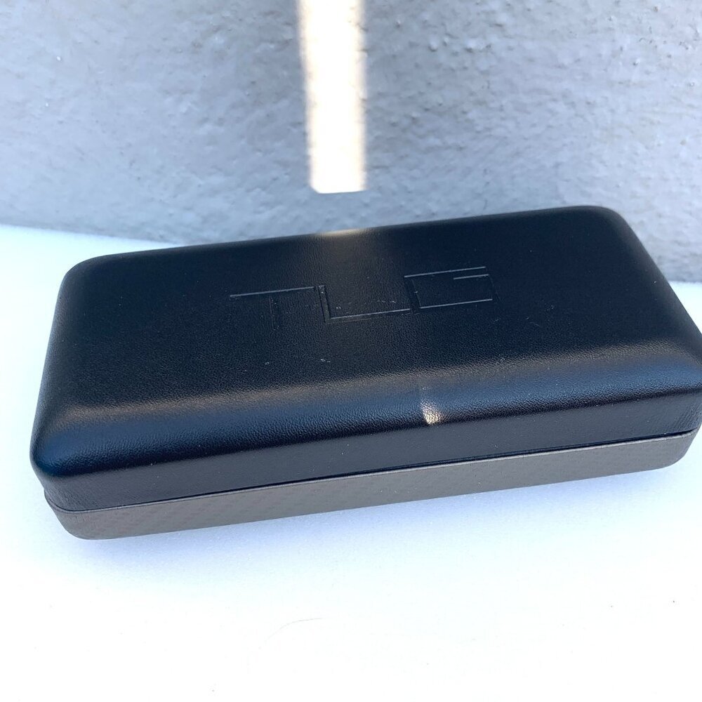 TLG Thin Light Glasses Protective Clamshell Case For Glasses Sunglasses Black